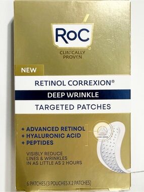 RoC Retinol Correxion Deep Wrinkle Targeted Patches - 4 Count *READ*